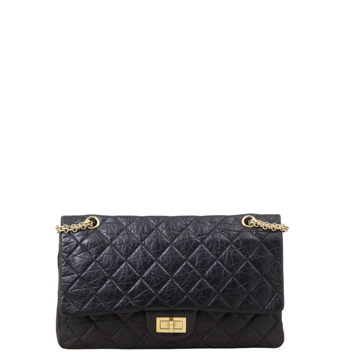 Chanel 2.55 Reissue 227 Double Bag Quilted Black Crossbody Bag Bag 28022025