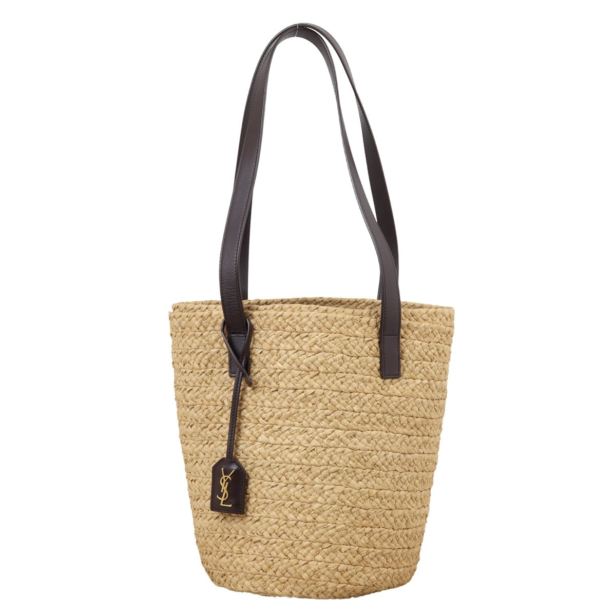 YSL Saint Laurent Saint Laurent Panier Tote Raffia Tote Bag