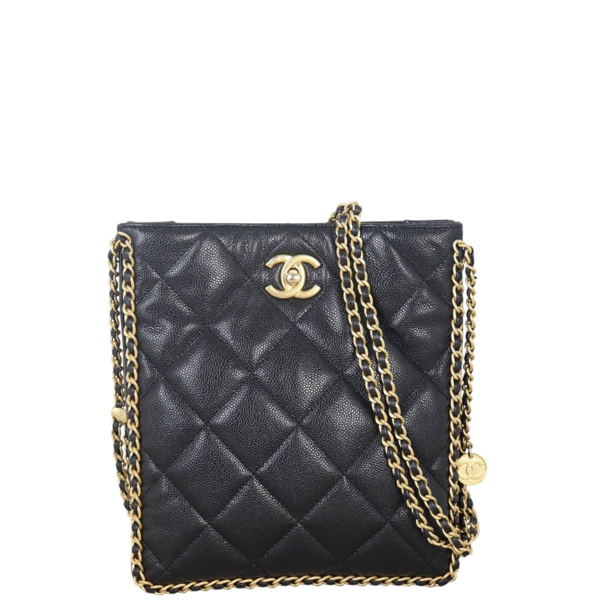 Chanel CC Bag Quilted Black Shoulder Bag