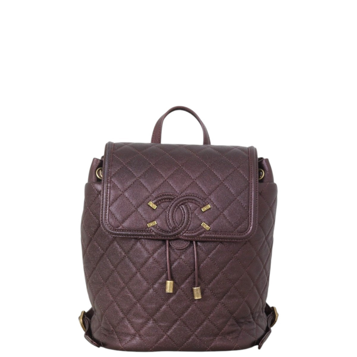 Chanel Filigree Backpack Quilted Shoulder Bag