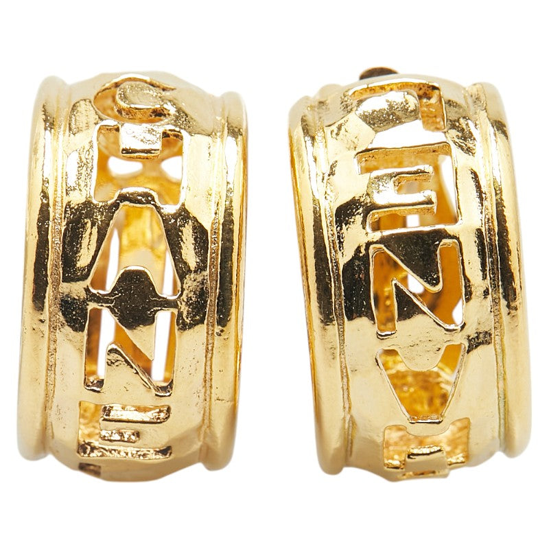 Chanel Logo Half Hoop Earrings Jewelry