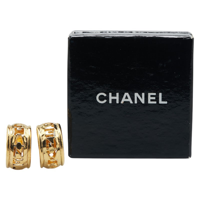 Chanel Logo Half Hoop Earrings Jewelry