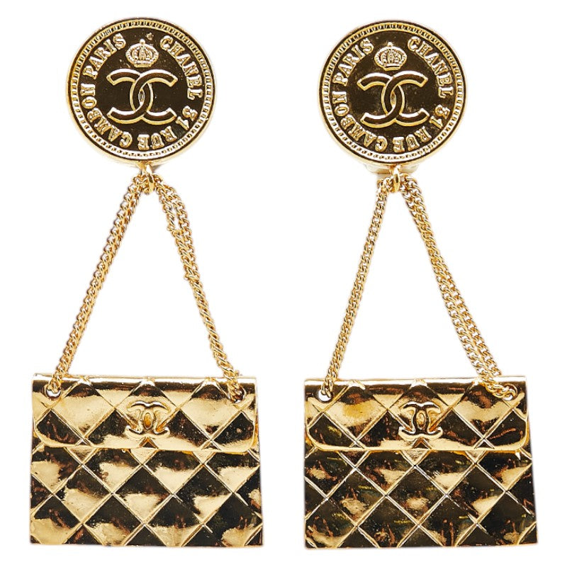 Chanel Coco Mark 31 RUE Matelassé Earrings Jewelry