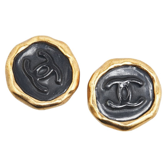 Coco Mark Earrings Jewelry Plated Plastic