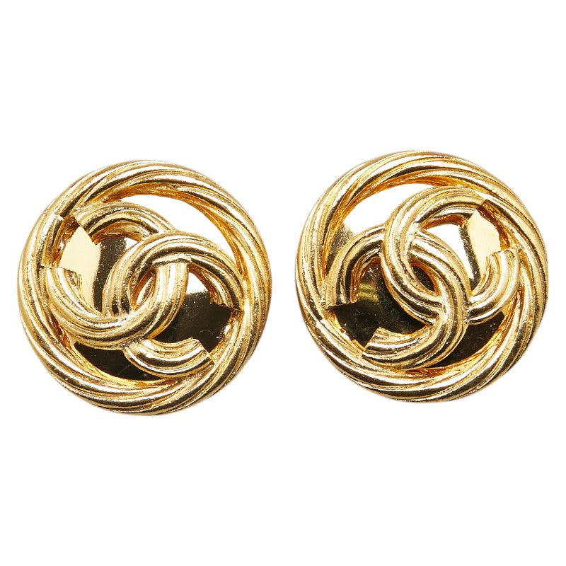 Coco Mark Earrings Jewelry Plated Gold