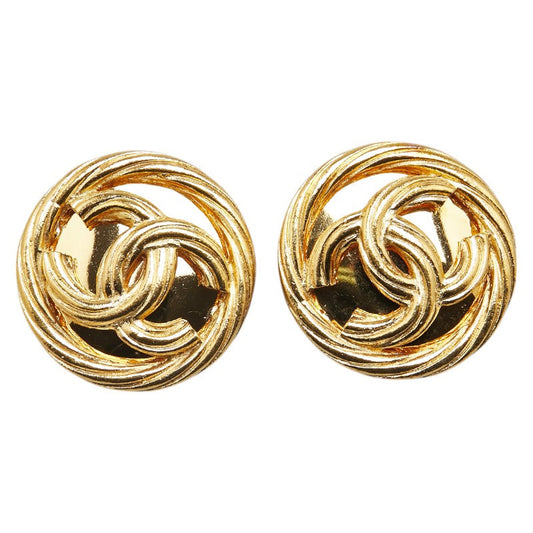 Coco Mark Earrings Jewelry Plated Gold