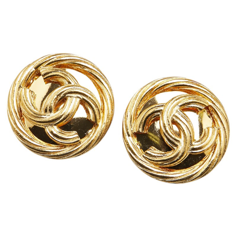 Coco Mark Earrings Jewelry Plated Gold