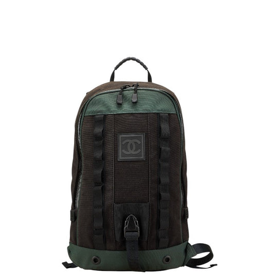 Chanel Coco Mark Sports Line Canvas Nylon Backpack