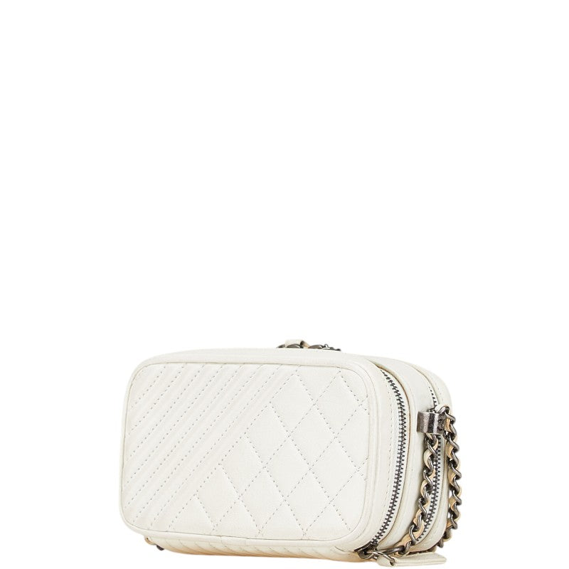 Chanel Boy Coco Mark Lambskin Shoulder Bag