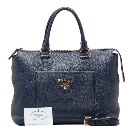 Prada 1Ba063 2Way Bag Leather Shoulder Bag