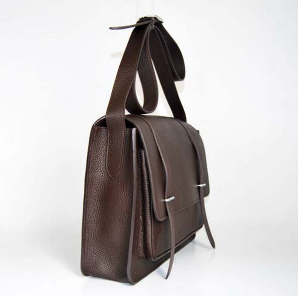 Hermes Luxury Steve Ladies Shoulder Bag Black