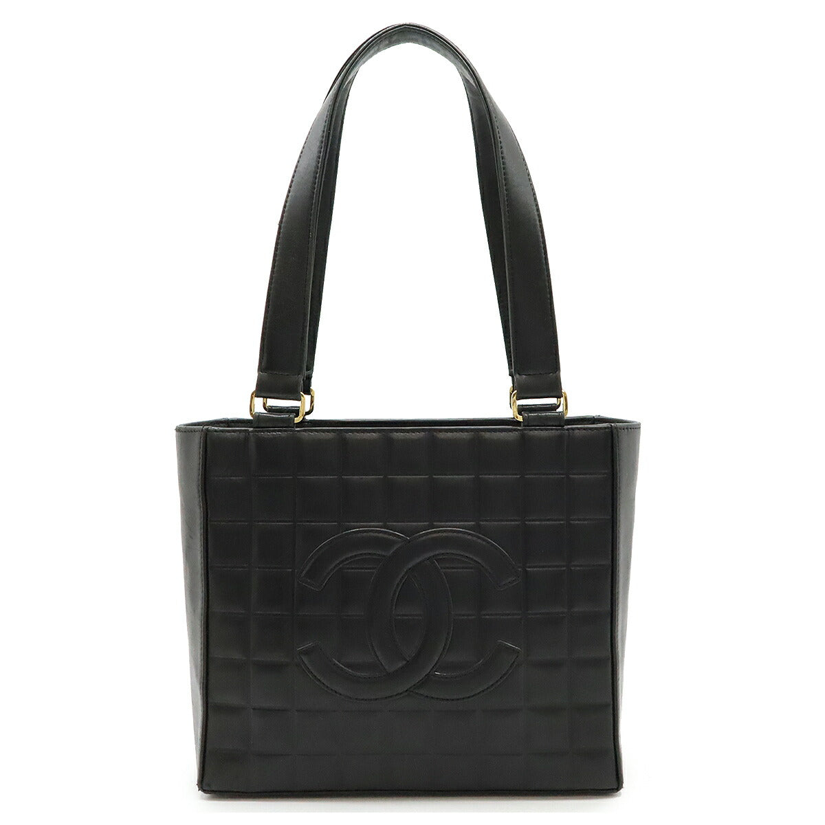 Chanel Lambskin Choco Bar Tote Bag
