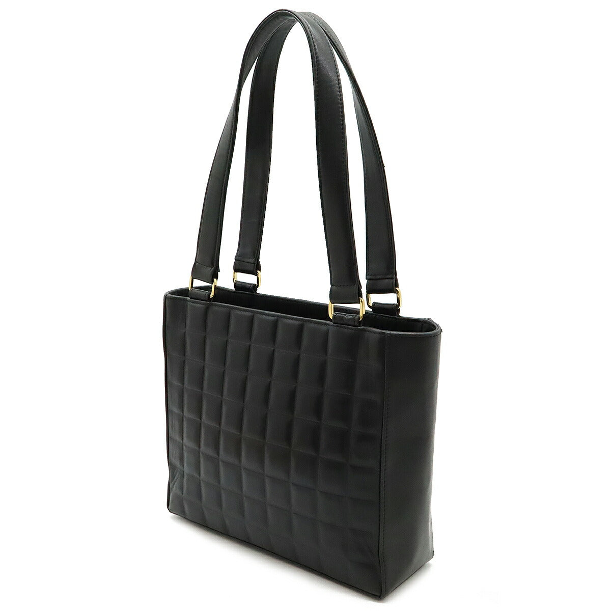 Chanel Lambskin Choco Bar Tote Bag