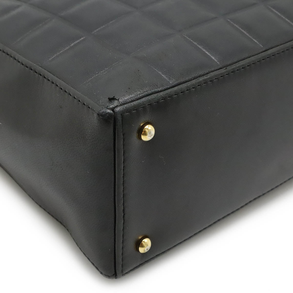 Chanel Lambskin Choco Bar Tote Bag