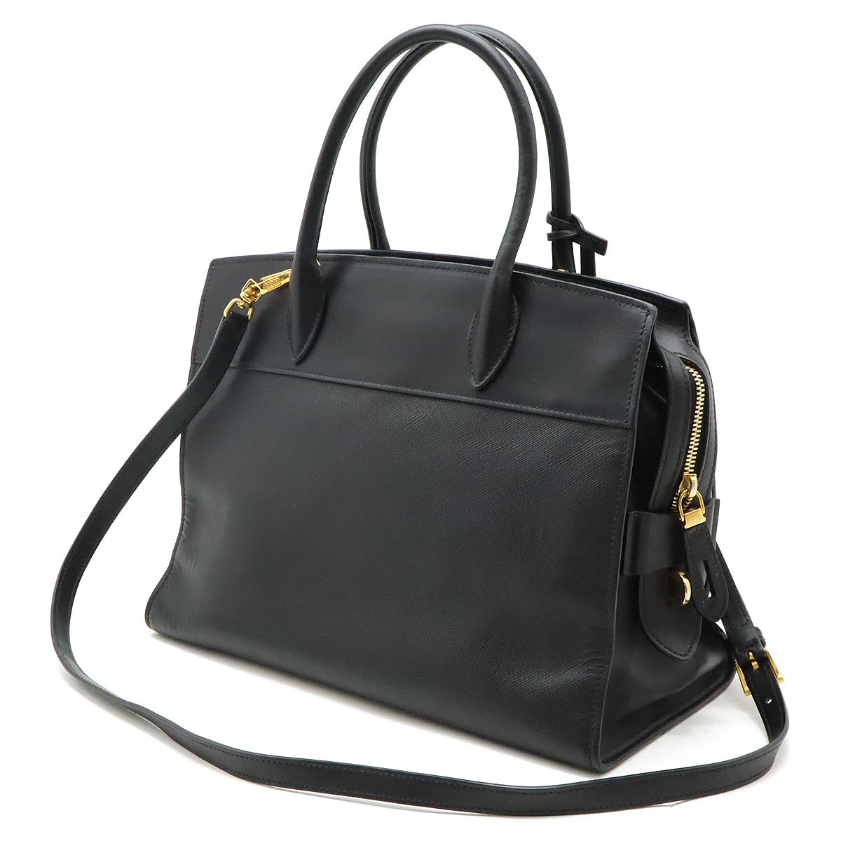 Prada Esplanade 2Way Bag Leather Travel Bag