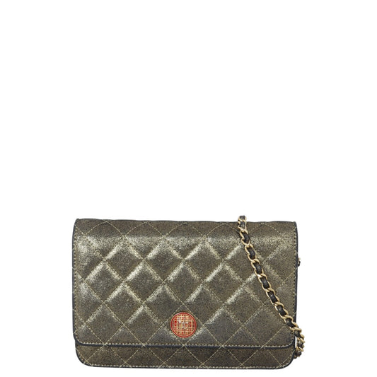 Chanel Paris-Edinburgh Wallet on Iridescent Handbag Quilted Chain Crossbody Bag