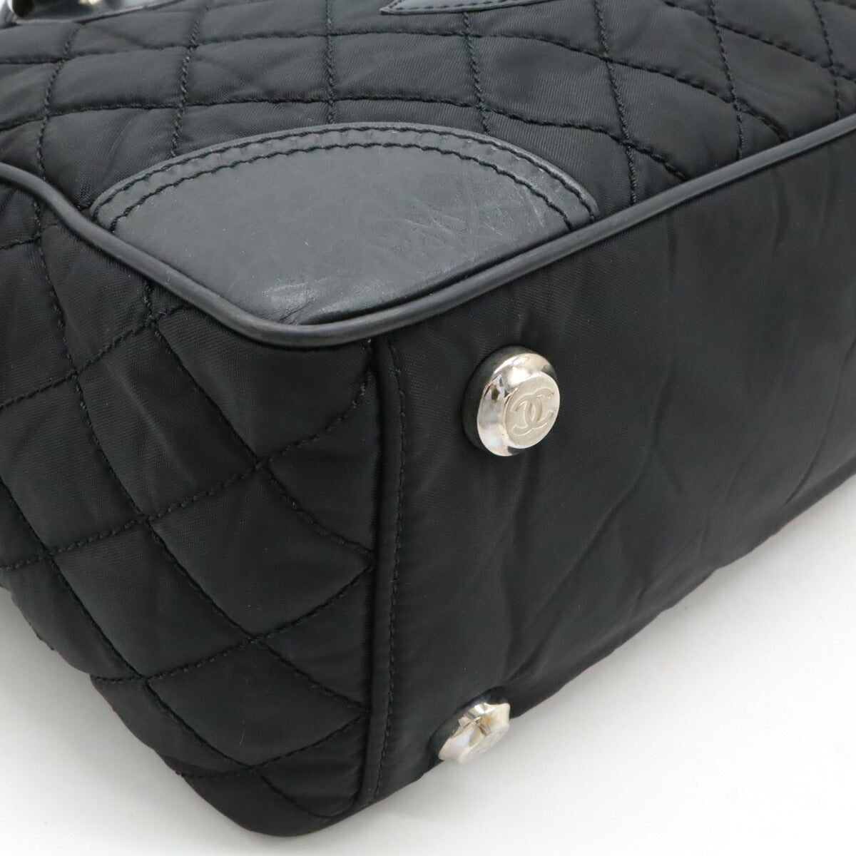 Chanel Nylon Canvas/Leather Paris New York Matelasse 2way Bag