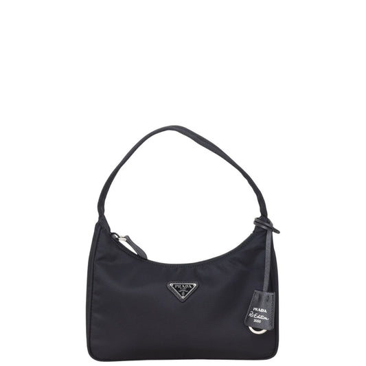 Prada Shoulder Bag Re-Edition Tessuto Nylon Black Mini