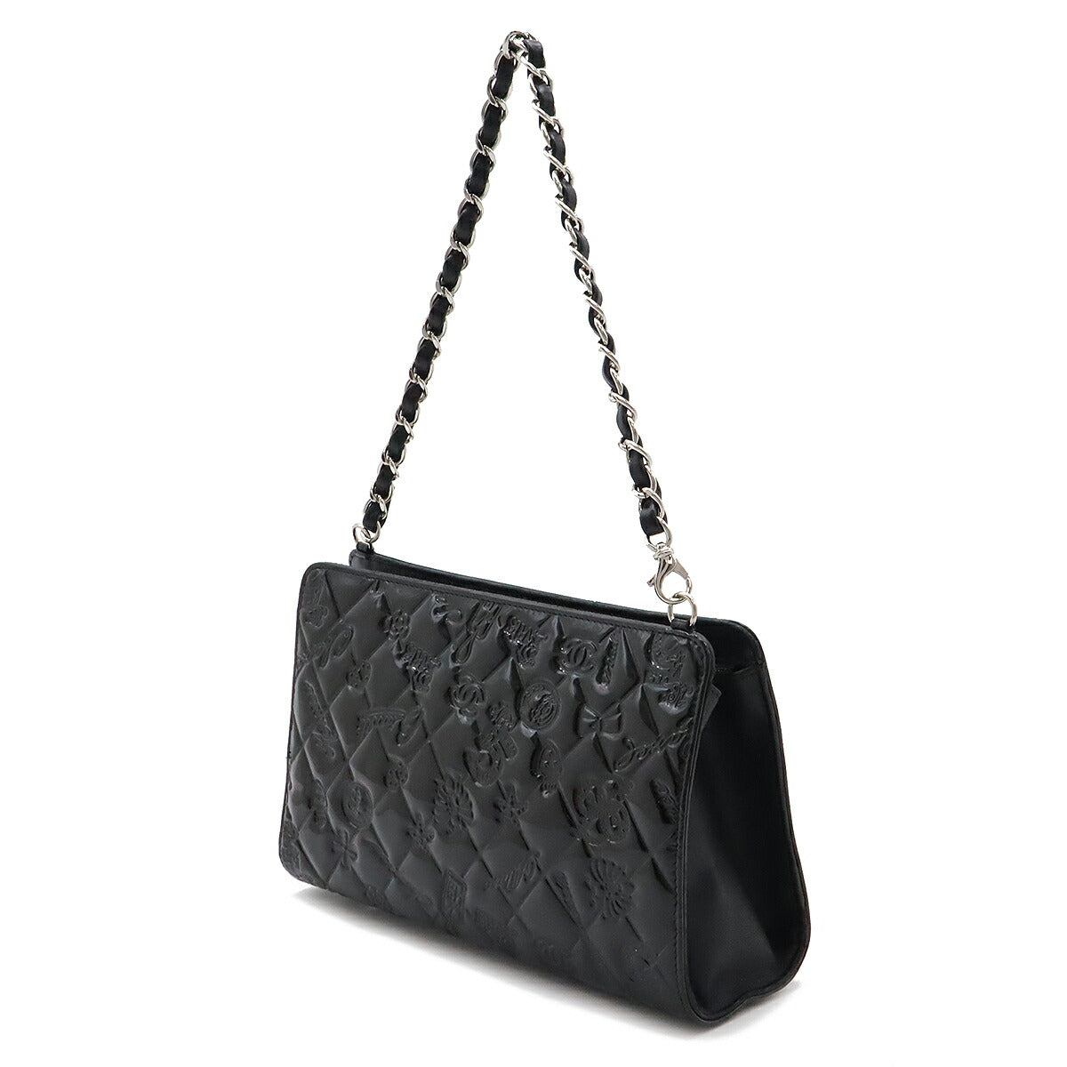Chanel Enamel Icon Symbol Charm 2way Shoulder Handbag