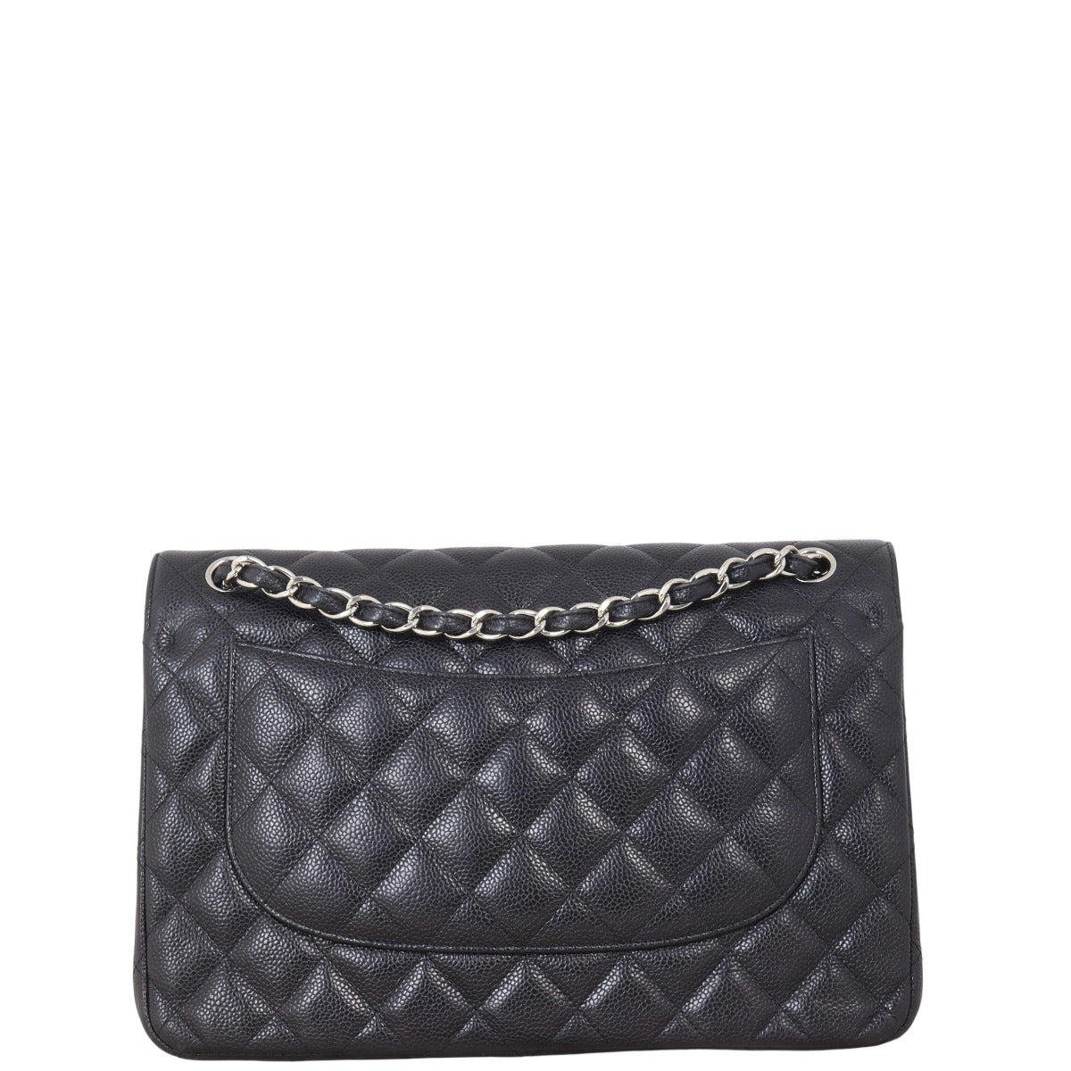 Chanel Classic Double Jumbo Caviar Handbag Black Flap Crossbody Bag