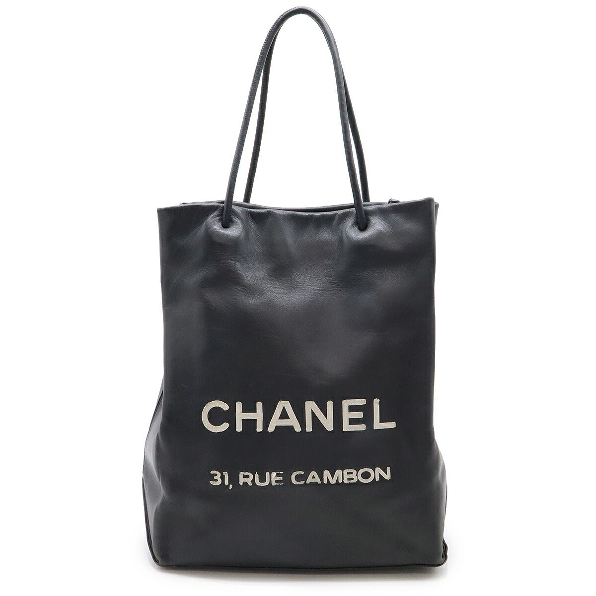 Chanel Leather Essential Medium 2way Tote Bag