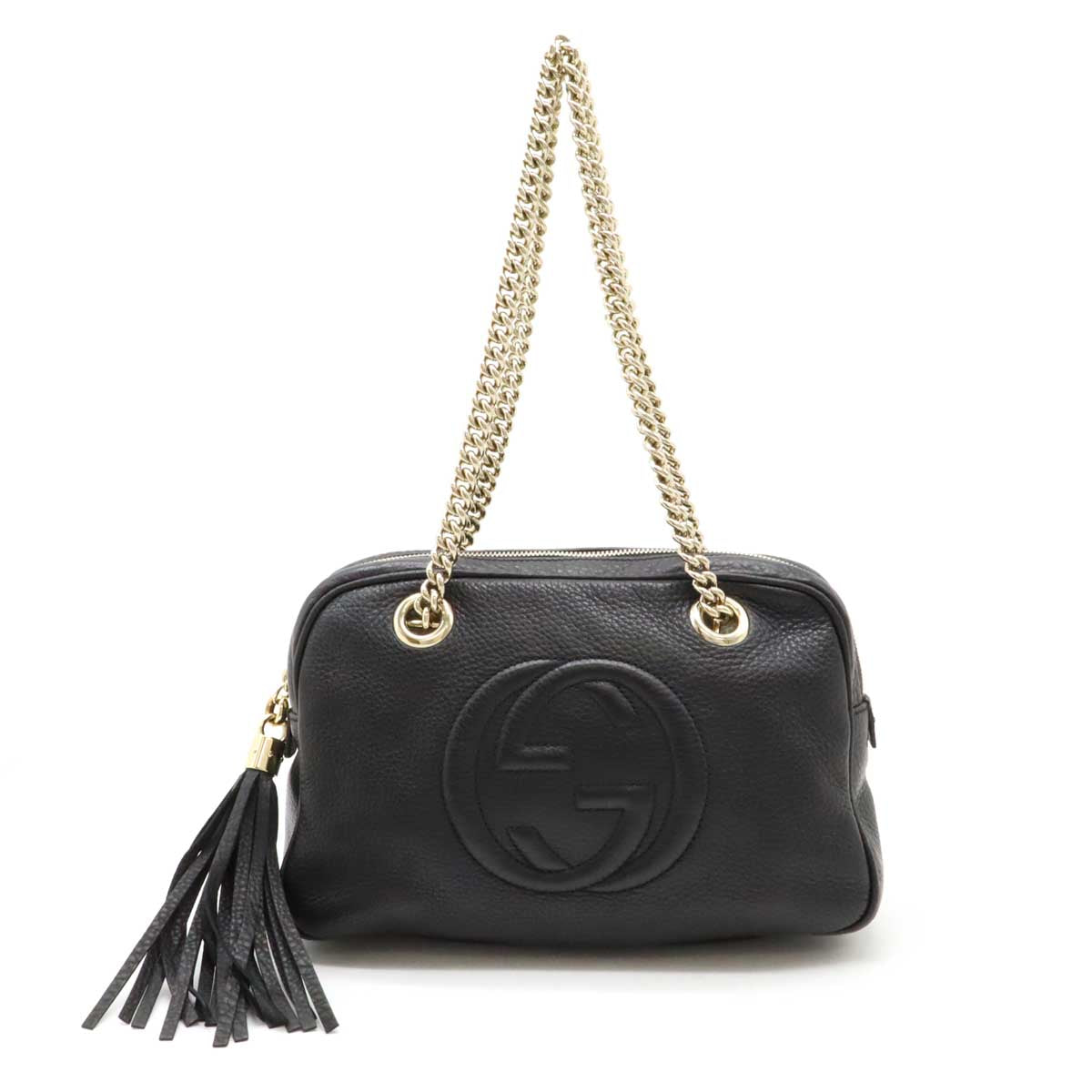 Gucci Soho Interlocking Shoulder Bag Shoulder Bag Leather Chain