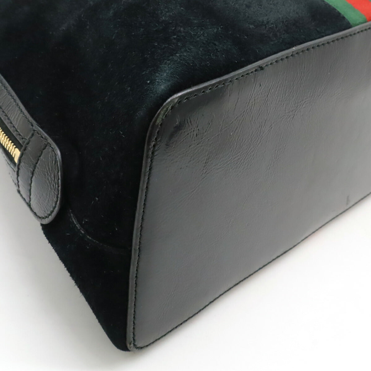 Gucci Patent Ophidia 2Way Bag Leather Suede Travel Bag
