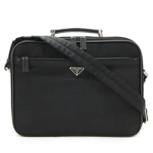 Prada 2Way Briefcase Handbag Nylon Travel Bag