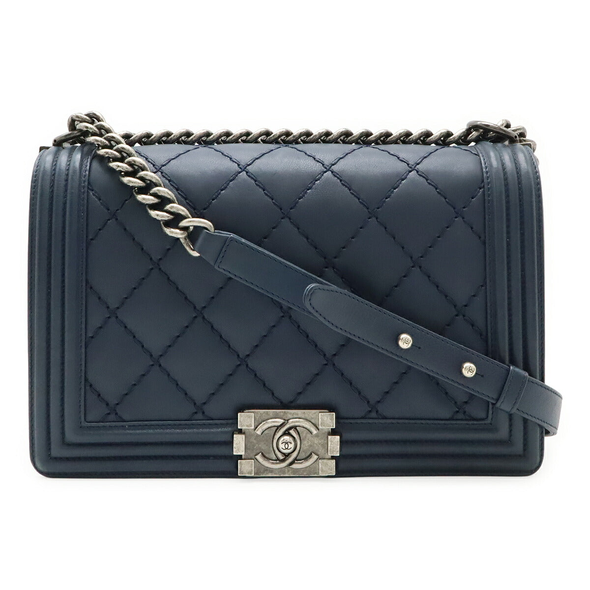 Chanel Boy Calfskin Chain Bag