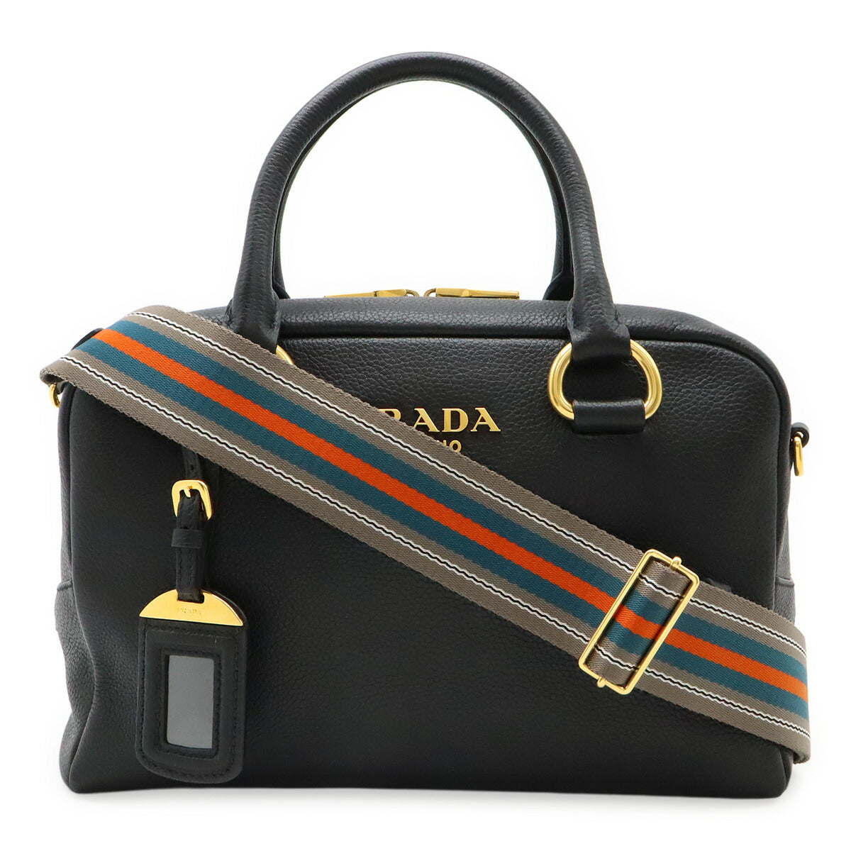 Prada 1Bb108 2Way Handbag Leather Travel Bag