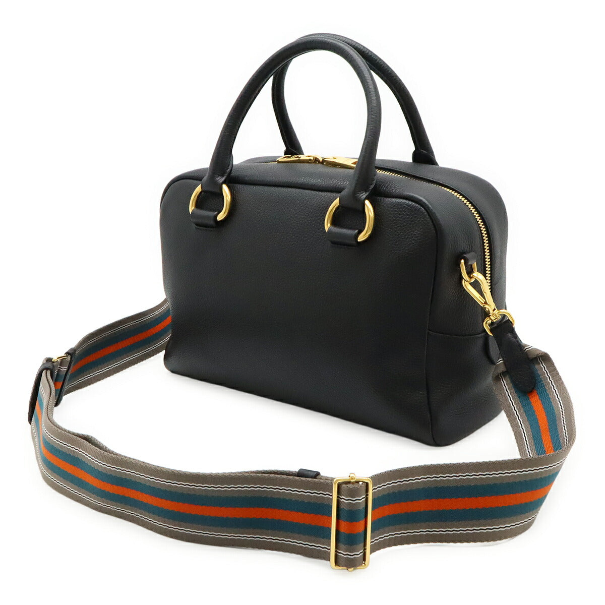 Prada 1Bb108 2Way Handbag Leather Travel Bag