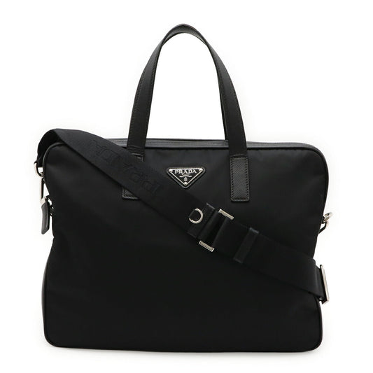 Prada 2Ve368 2Way Briefcase Handbag Nylon Travel Bag