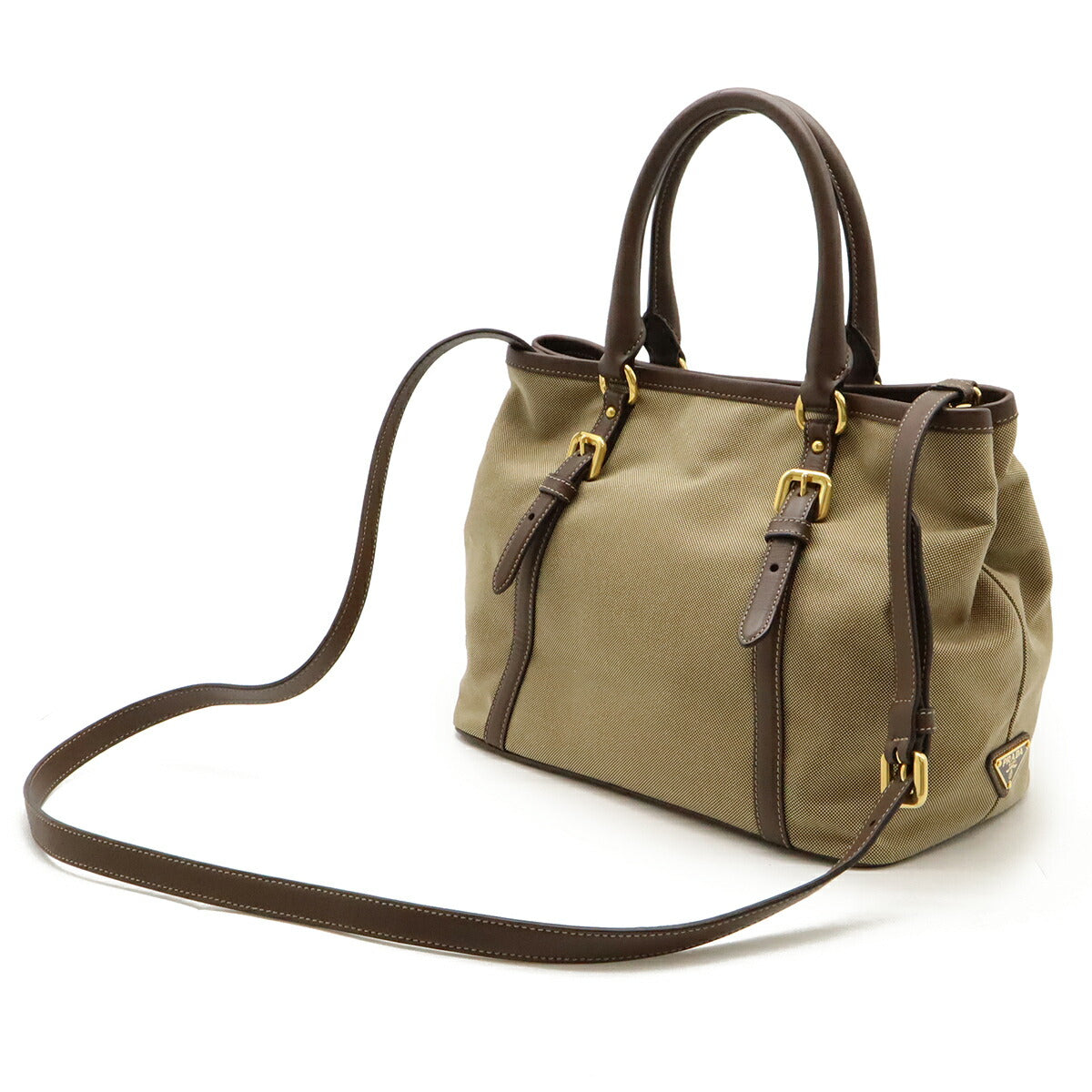 Prada Jacquard 2Way Bag Logo Travel Bag