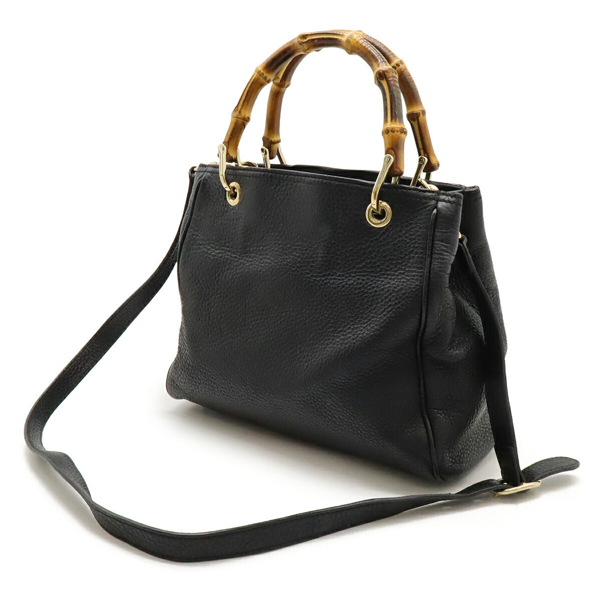 Gucci Bamboo 2Way Bag Leather Travel Bag Bag 27