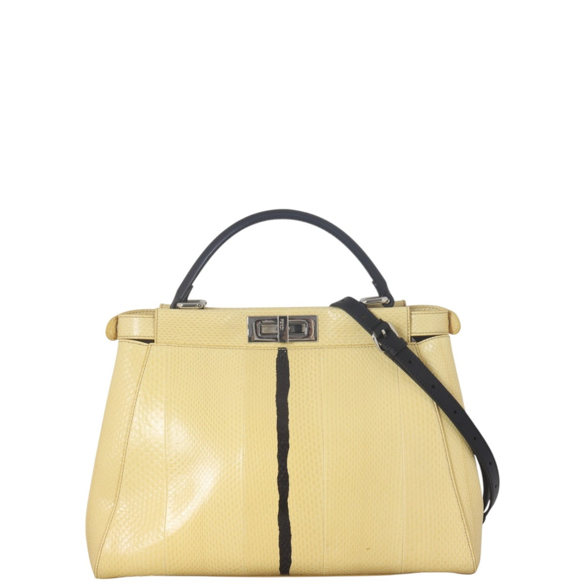 Fendi Shoulder Bag Peekaboo Python Medium