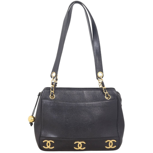 Chanel Triple CC Shoulder Bag Black