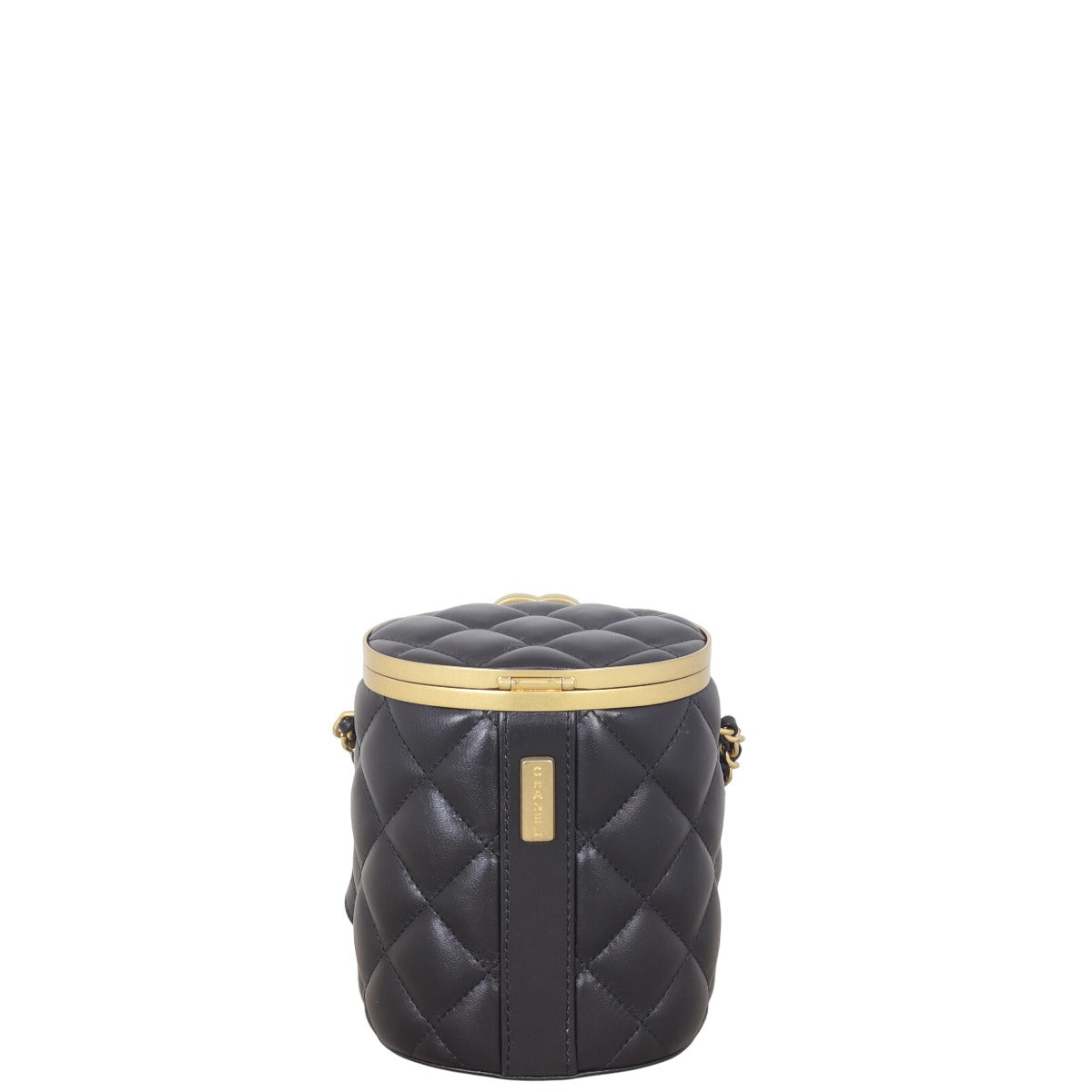 Chanel Crown Box Bag Black Mini Crossbody Bag
