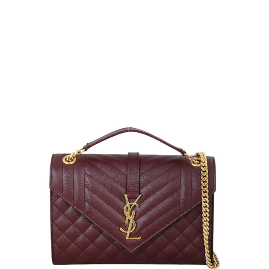 YSL Saint Laurent Mix Envelope Chain Bag Matelasse Monogram Travel Bag Medium 17042025