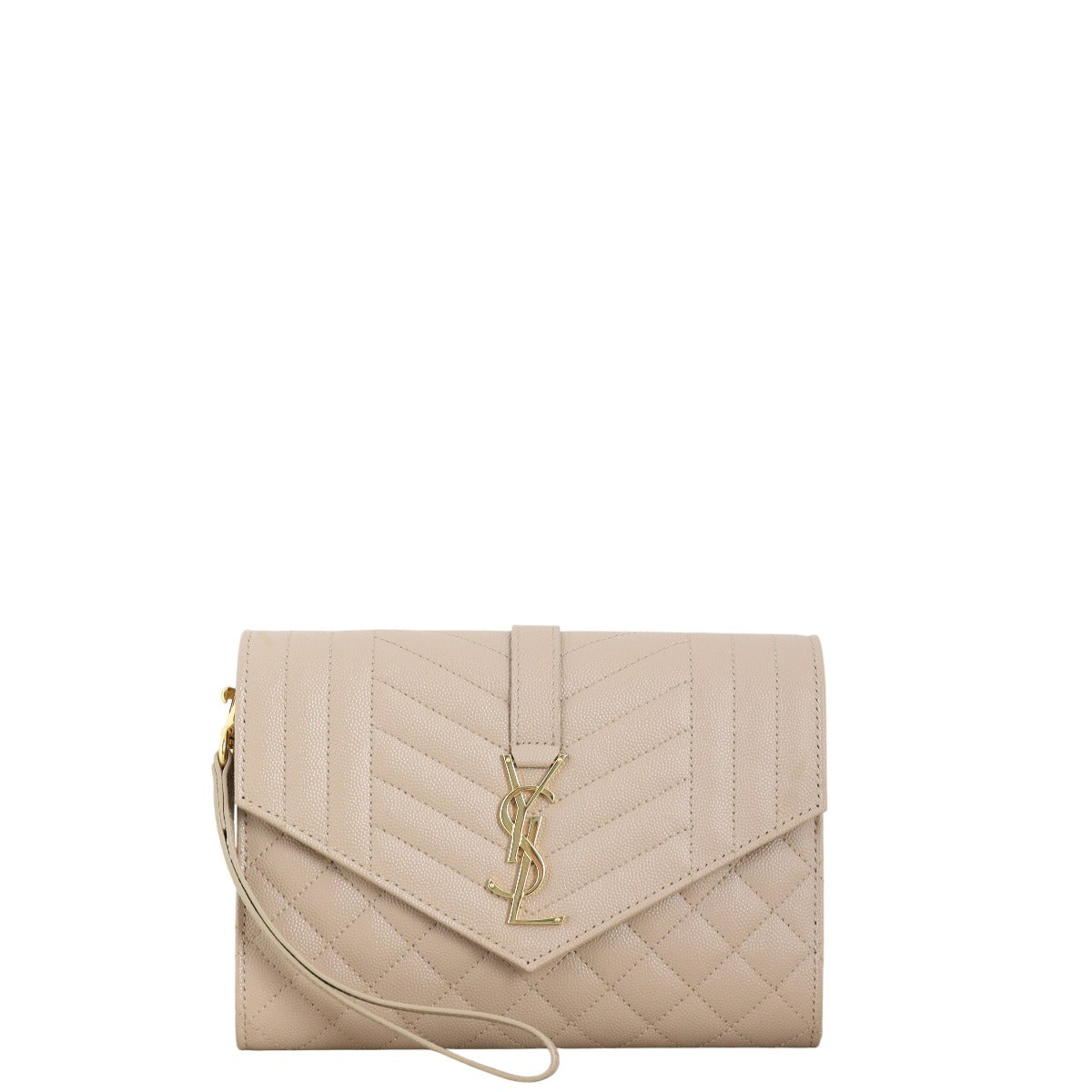 YSL Saint Laurent Mix Pouch Travel Bag Matelasse Monogram