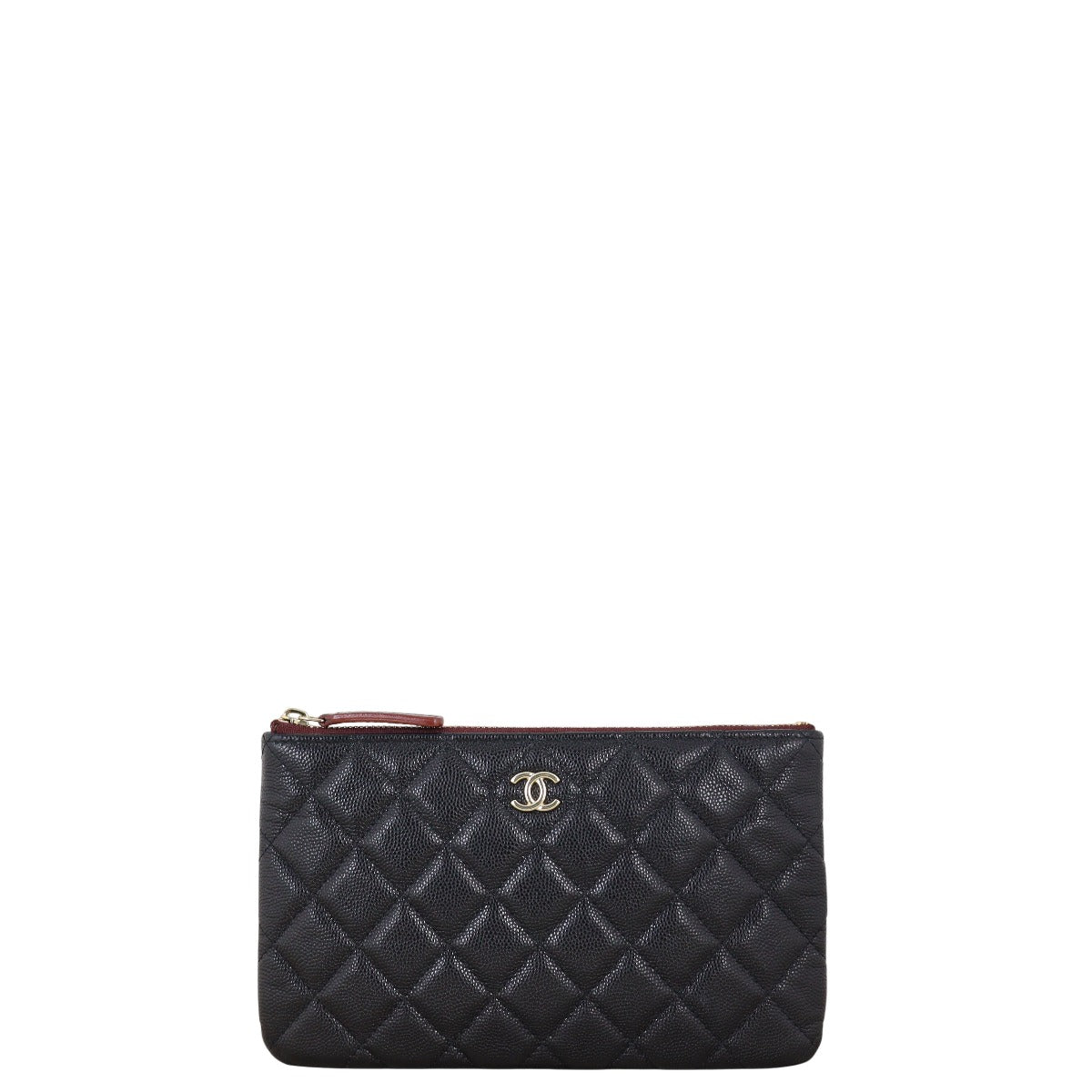 Chanel Classic O-Case Pouch Handbag Quilted Small Clutch Bag