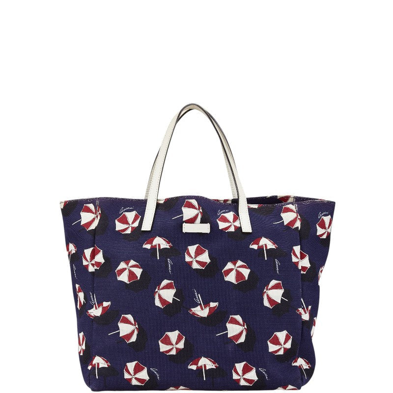 Gucci Umbrella Tote Bag Leather Canvas