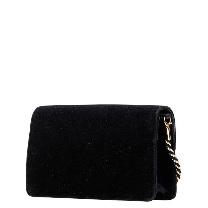 Gucci Square Velour Shoulder Bag