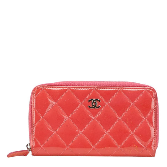 Chanel Coco Mark Brilliant Matelasse Patent Leather Long Wallet