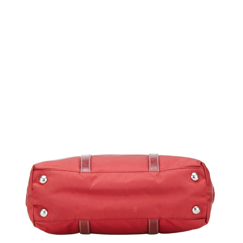 Prada Triangle Plate 2Way Bag Leather Nylon Logo Travel Bag 2Way Bag 4