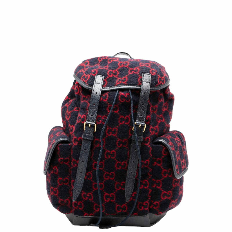 Gucci Wool Wool Backpack Leather