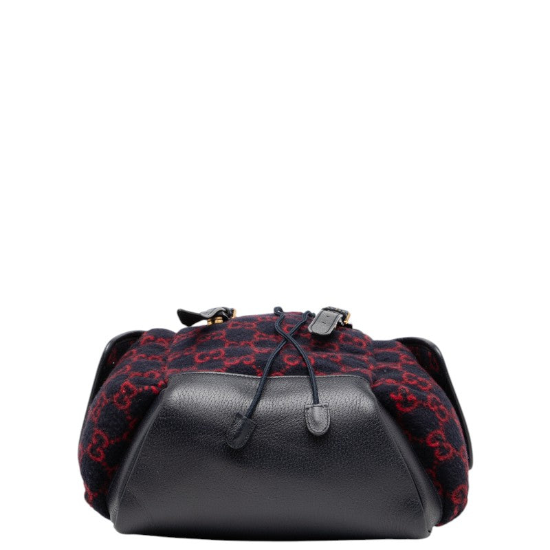 Gucci Wool Wool Backpack Leather