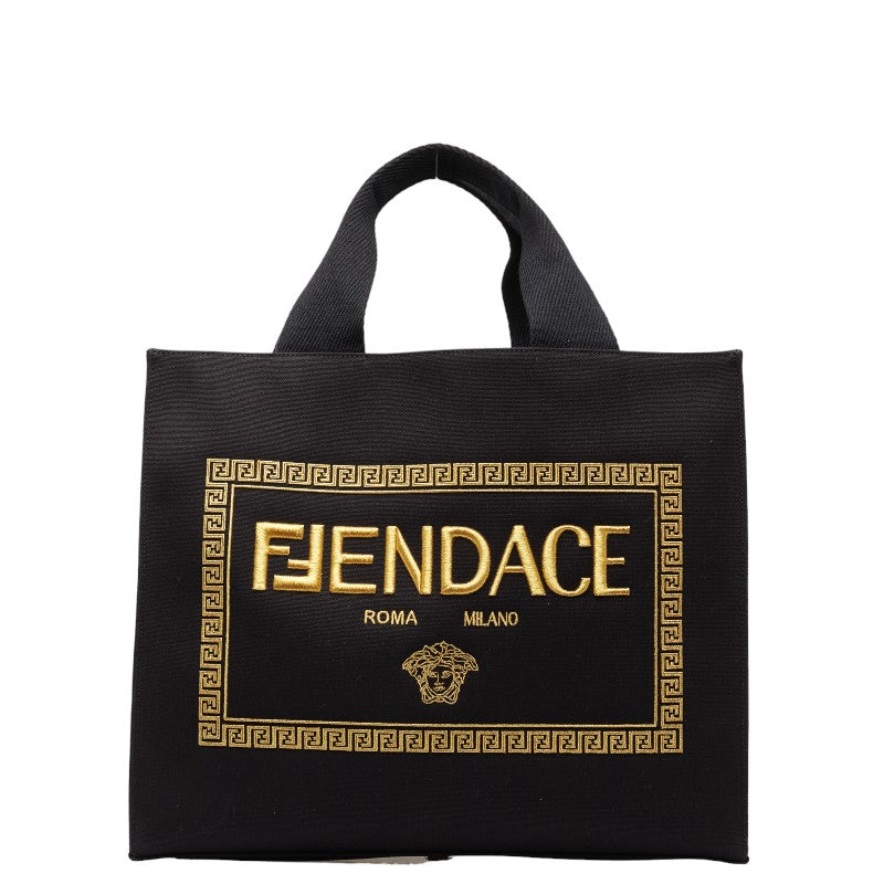 Fendi Fendace La Medusa 2Way Bag Canvas Tote Bag