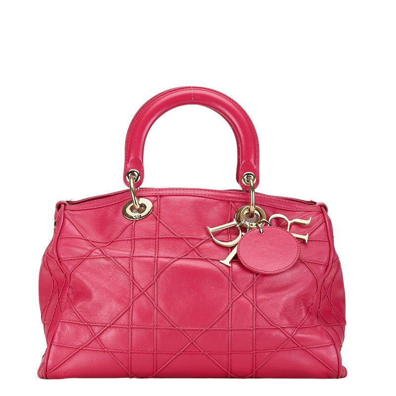 Dior Granville Cannage 2Way Bag Leather Travel Bag