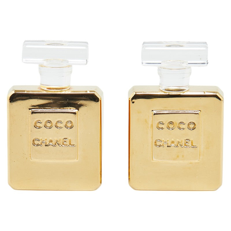Chanel Perfume Bottle Logo Earrings Jewelry
