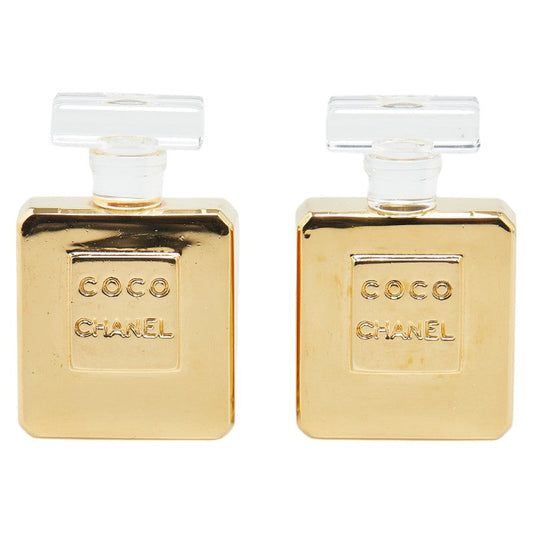 Chanel Perfume Bottle Logo Earrings Jewelry